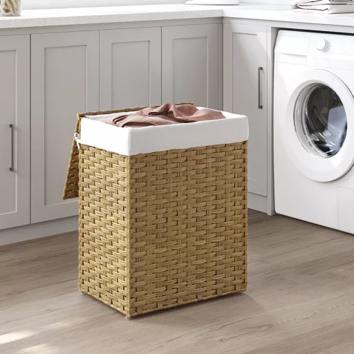 Coș de rufe din plastic, 45.5 x 32 x 61cm