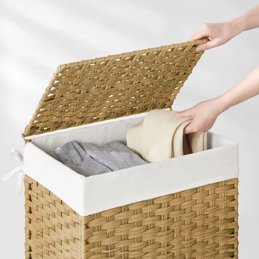 Coș de rufe din plastic, 45.5 x 32 x 61cm