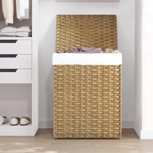 Coș de rufe din plastic, 45.5 x 32 x 61cm