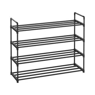 Raft metalic pentru pantofi cu 4 etaje 92x30x72cm