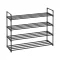 Raft metalic pentru pantofi cu 4 etaje 92x30x72cm