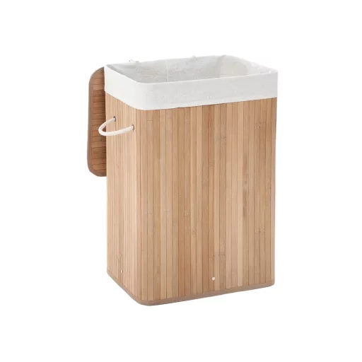 Coș de rufe din bambus 40x30x60cm