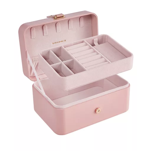 Organizator de Bijuterii Roz 16x11x7.8cm