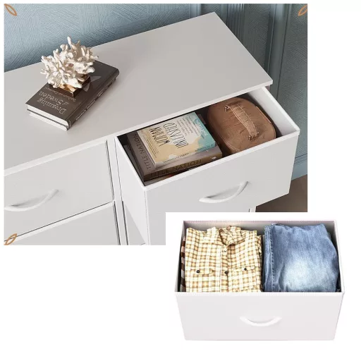 Comodă cu 6 sertare 76.7x30x74.7cm