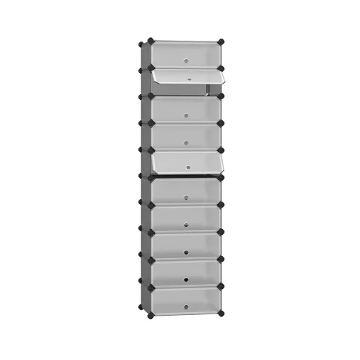 Cabinet de depozitare din plastic, gri