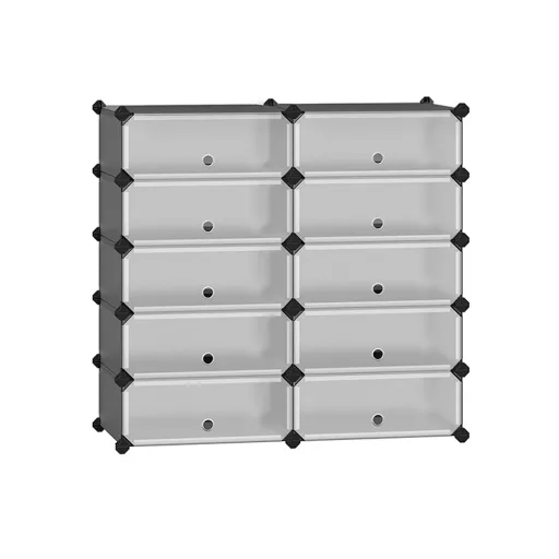 Cabinet de depozitare din plastic, gri