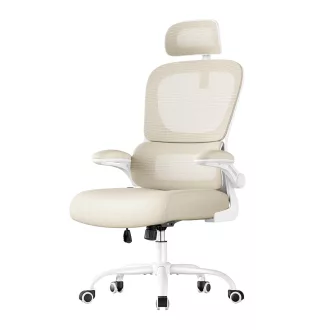 Scaun Ergonomic cu Spătar Reglabil, Bej