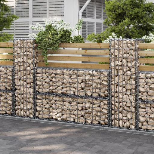 Coș Gabion din Oțel 100 x 30 x 30 cm