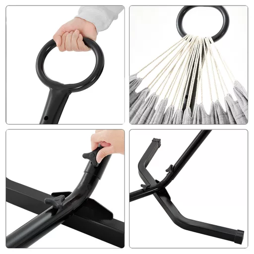 Hamaca cu suport, gri