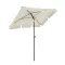 Umbrelă de Soare Reglabilă cu Geantă de Transport, 2x1.25m Bej