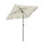 Umbrelă de Soare Reglabilă cu Geantă de Transport, 2x1.25m Bej