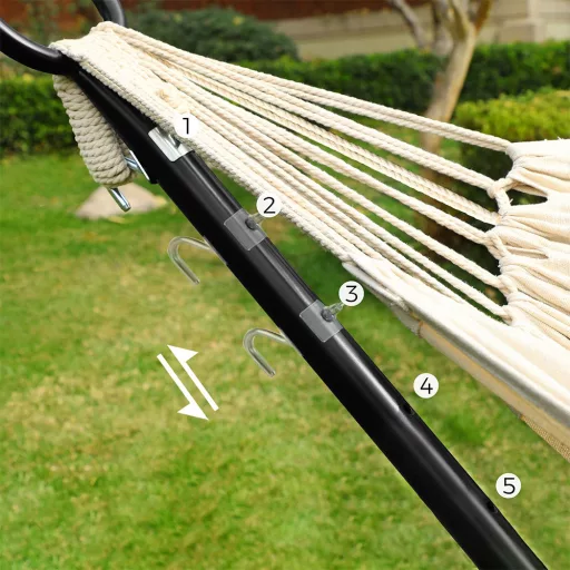 Hamaca cu suport, Bej