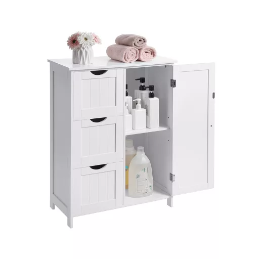 Dulap de depozitare cu 3 sertare și 1 raft 60x30x81cm