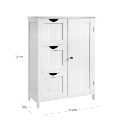 Dulap de depozitare cu 3 sertare și 1 raft 60x30x81cm