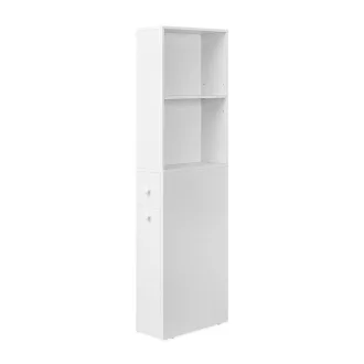   Dulap de baie îngust cu 2 rafturi retractabile, 134.4x40x18 cm