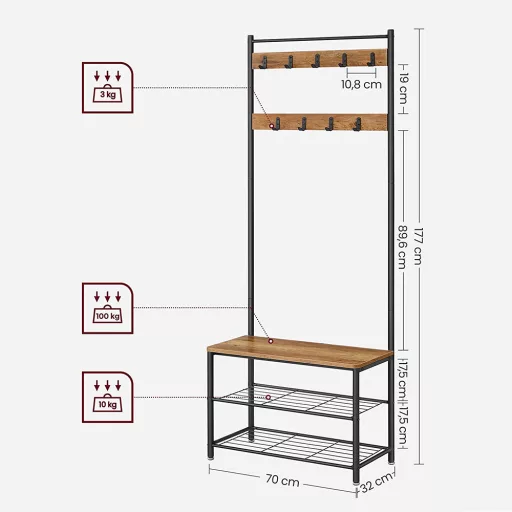 Unitate de hol, 70x32.5x175 cm