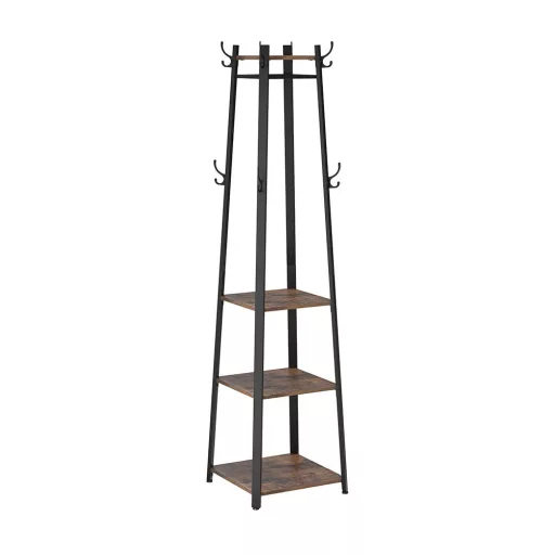 Suport pentru Paltoane cu Rafturi 43x43x180cm