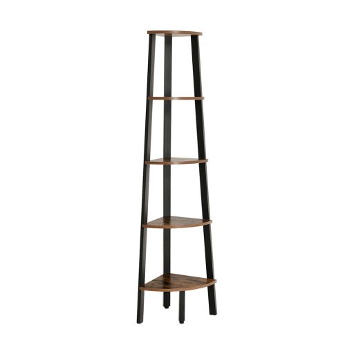 Raft de colț, Negru 37.2x37.2x159cm