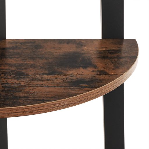 Raft de colț, Negru 37.2x37.2x159cm