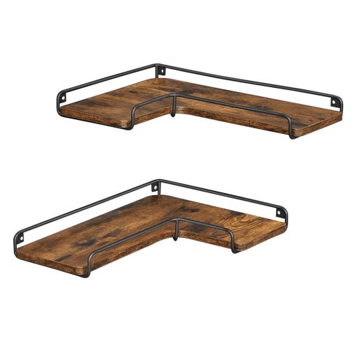 Set de 2 Rafturi de Colț în Formă de L