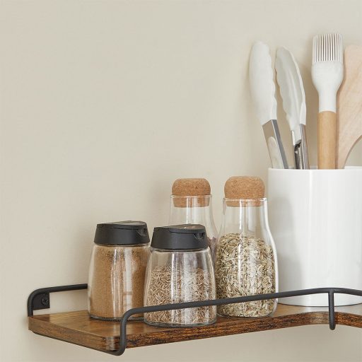 Set de 2 Rafturi de Colț în Formă de L