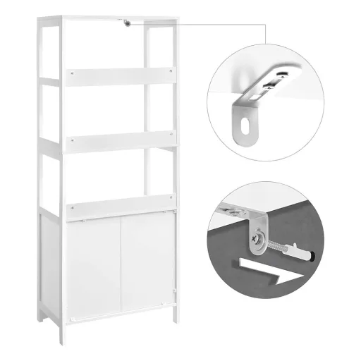 Dulap de depozitare cu rafturi 60 × 32,5 × 154 cm