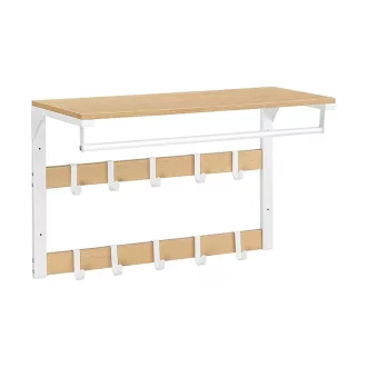 Cuier de perete cu poliță, natur