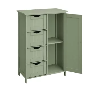 Comodă verde medie 55x30x82.2cm