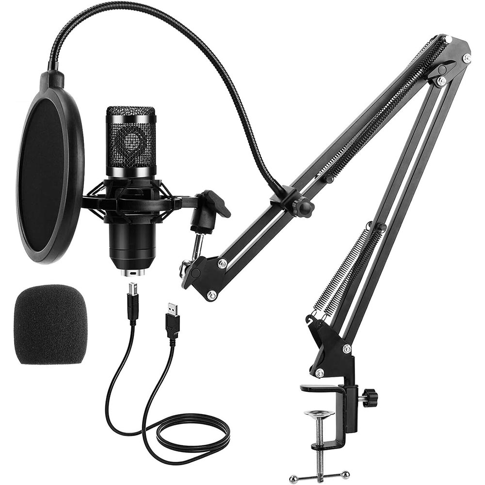 Microfon studio de birou, cu conector USB
