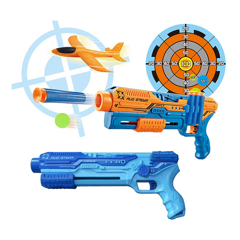 Arma de jucarie cu accesorii, in mai multe tipuri