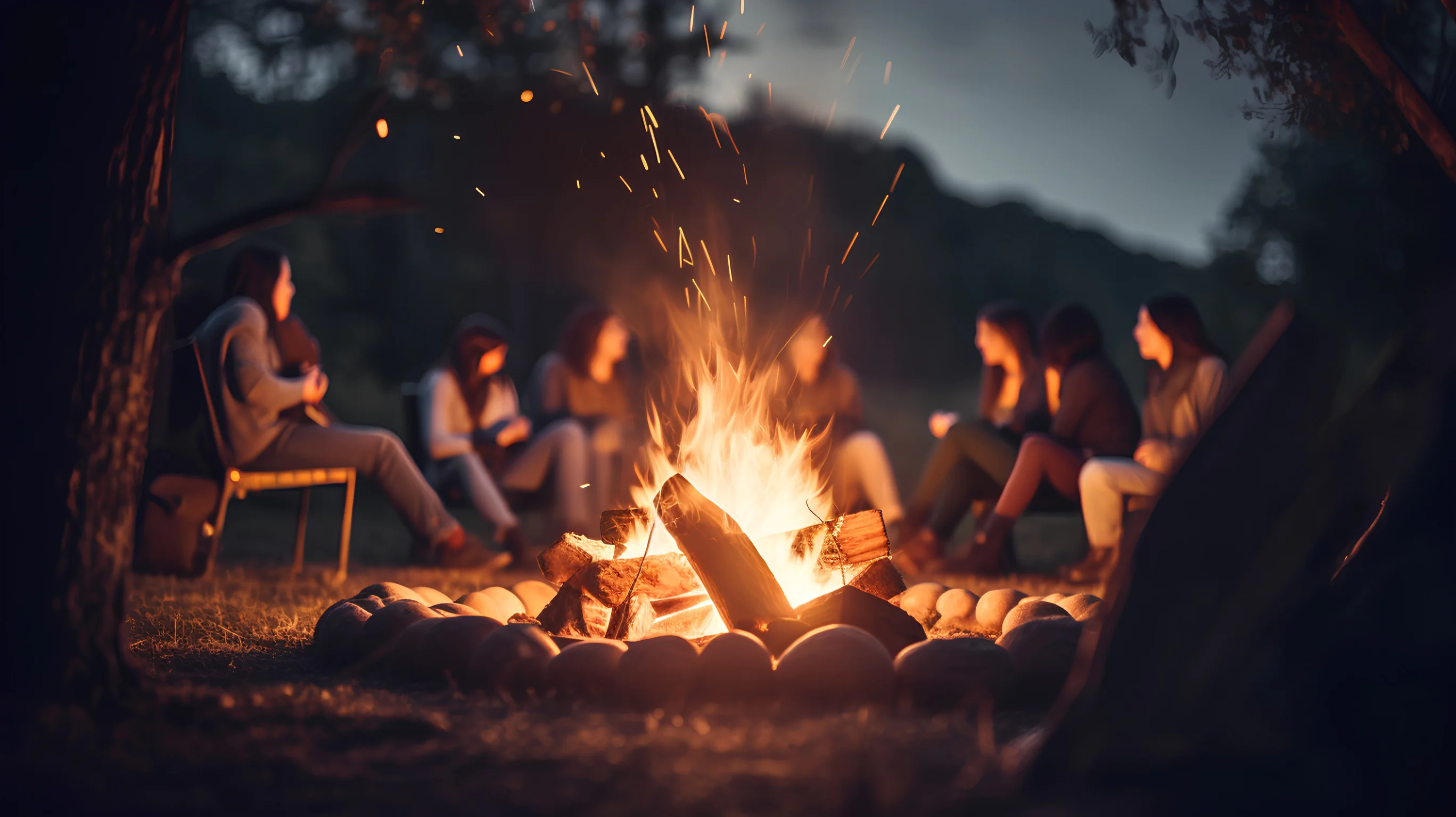 cantece si voie buna la foc de tabara